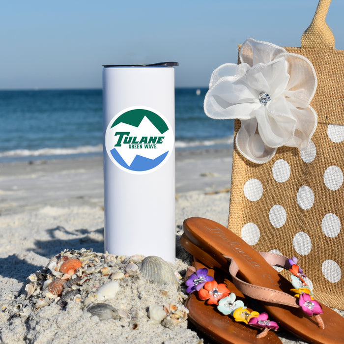 Tulane University Stainless Steel Skinny Tumbler 20 OZ