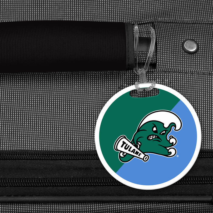 Tulane University Luggage Bag Tag (round)