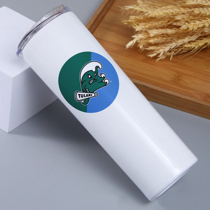 Tulane University Stainless Steel Skinny Tumbler 20 OZ