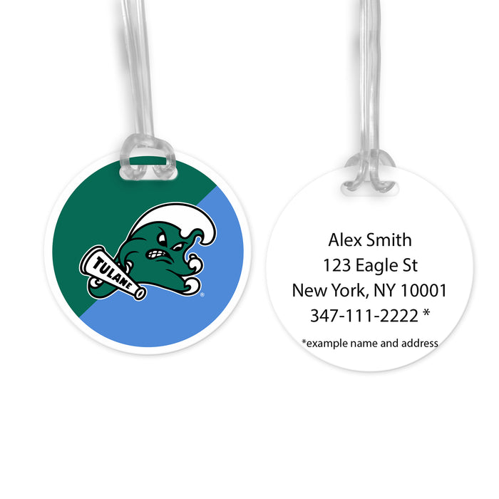 Tulane University Luggage Bag Tag (round)