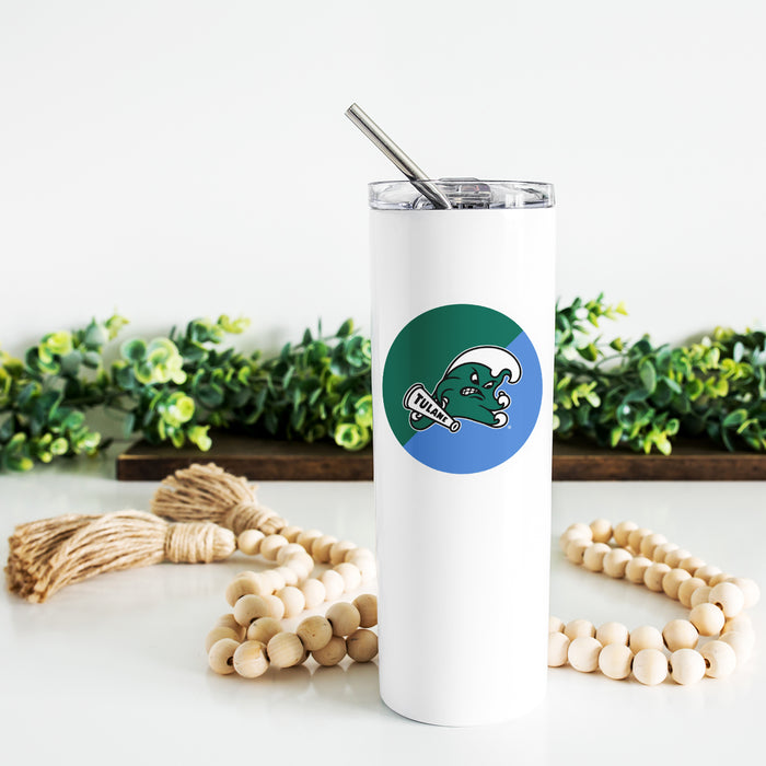 Tulane University Stainless Steel Skinny Tumbler 20 OZ