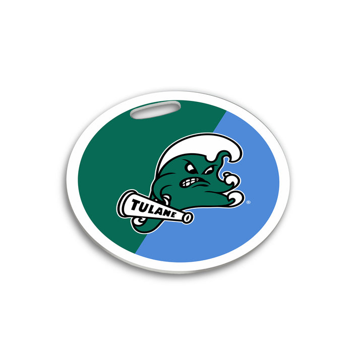 Tulane University Luggage Bag Tag (round)