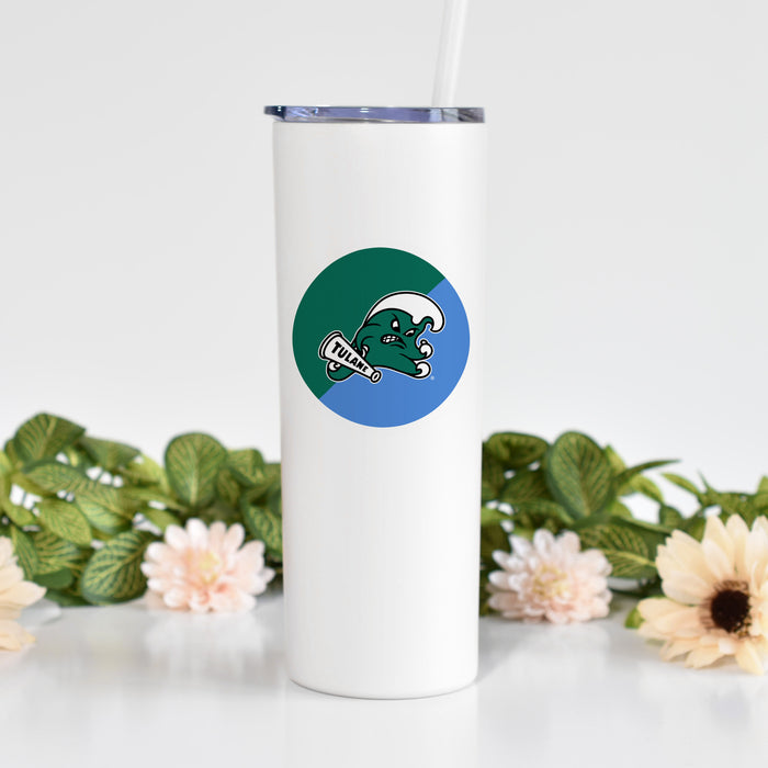 Tulane University Stainless Steel Skinny Tumbler 20 OZ