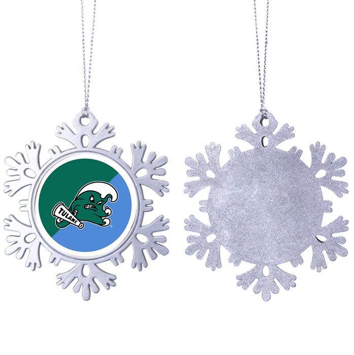 Tulane University Christmas Ornament - Snowflake Metal