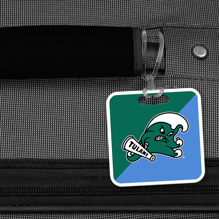 Tulane University Luggage Bag Tag (square)