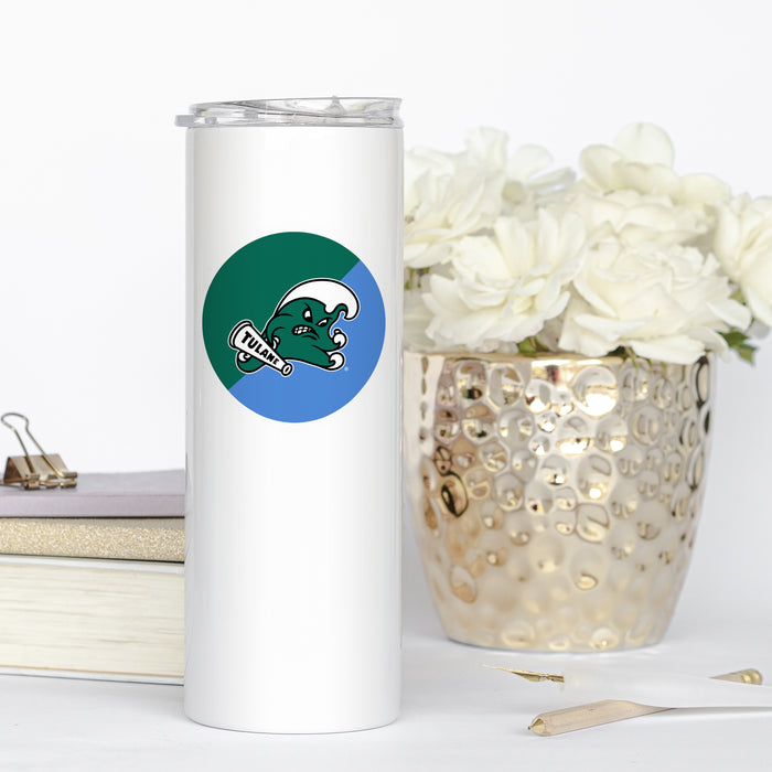 Tulane University Stainless Steel Skinny Tumbler 20 OZ