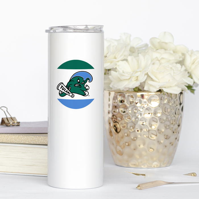 Tulane University Stainless Steel Skinny Tumbler 20 OZ