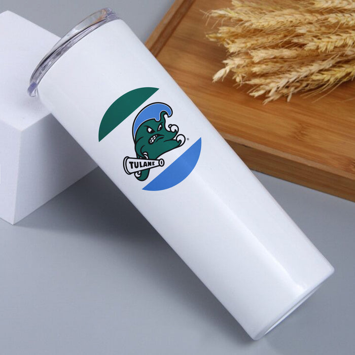 Tulane University Stainless Steel Skinny Tumbler 20 OZ