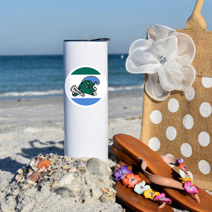 Tulane University Stainless Steel Skinny Tumbler 20 OZ