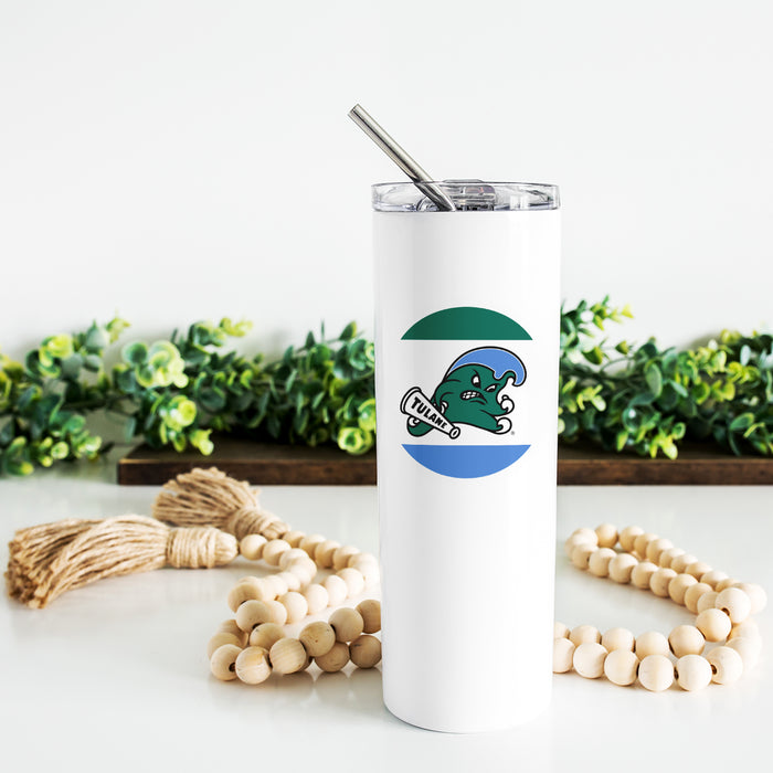 Tulane University Stainless Steel Skinny Tumbler 20 OZ