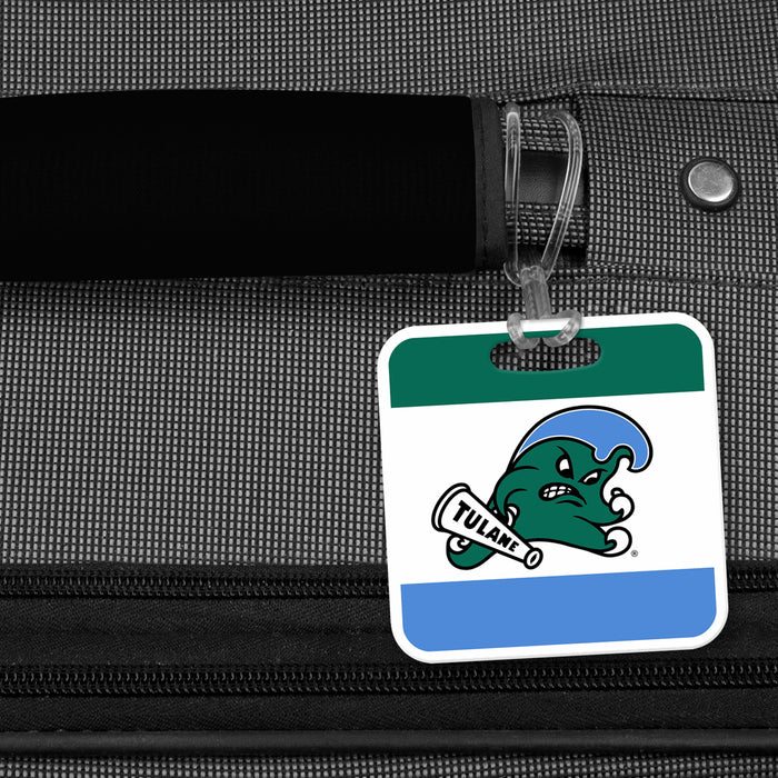 Tulane University Luggage Bag Tag (square)