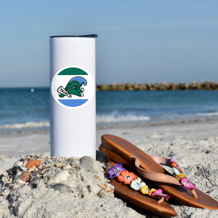 Tulane University Stainless Steel Skinny Tumbler 20 OZ