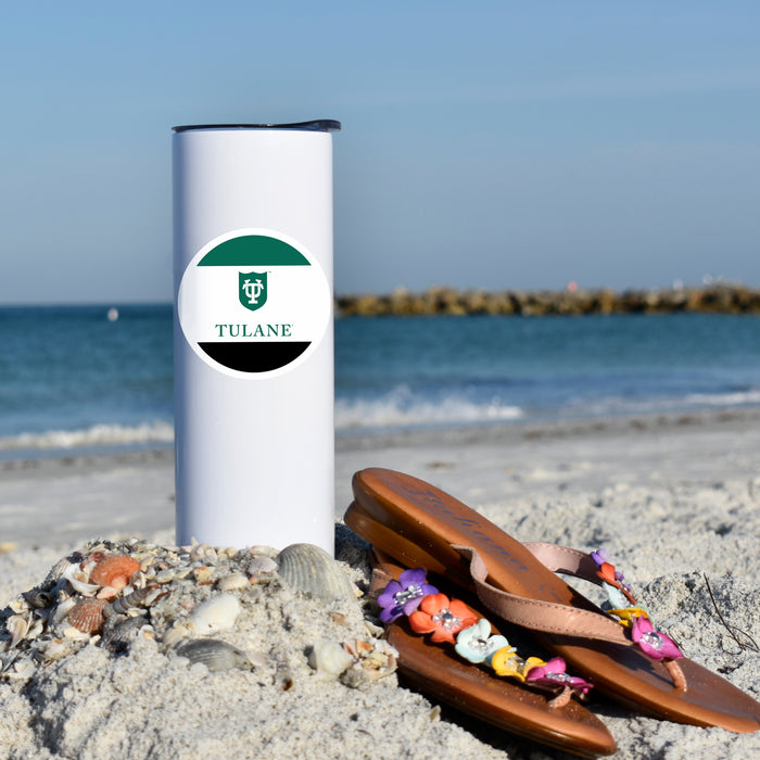 Tulane University Stainless Steel Skinny Tumbler 20 OZ