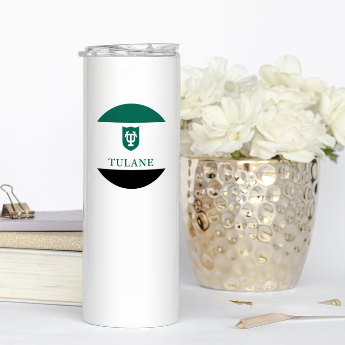 Tulane University Stainless Steel Skinny Tumbler 20 OZ