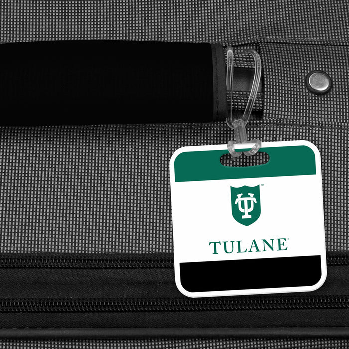 Tulane University Luggage Bag Tag (square)