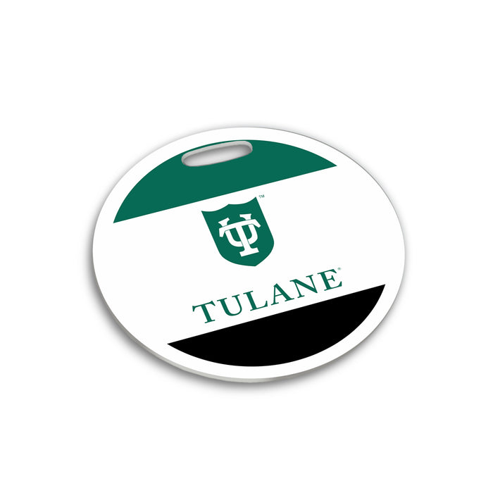 Tulane University Luggage Bag Tag (round)