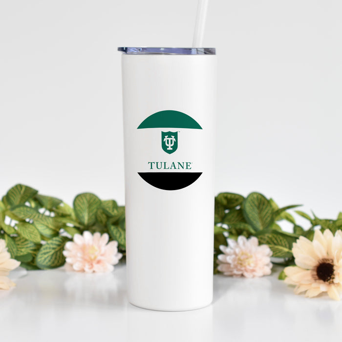 Tulane University Stainless Steel Skinny Tumbler 20 OZ