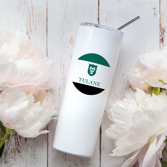 Tulane University Stainless Steel Skinny Tumbler 20 OZ