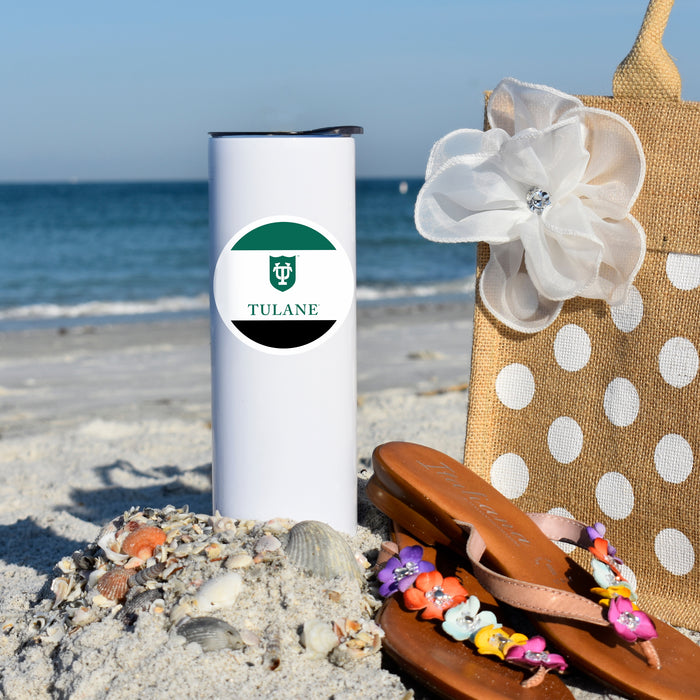 Tulane University Stainless Steel Skinny Tumbler 20 OZ