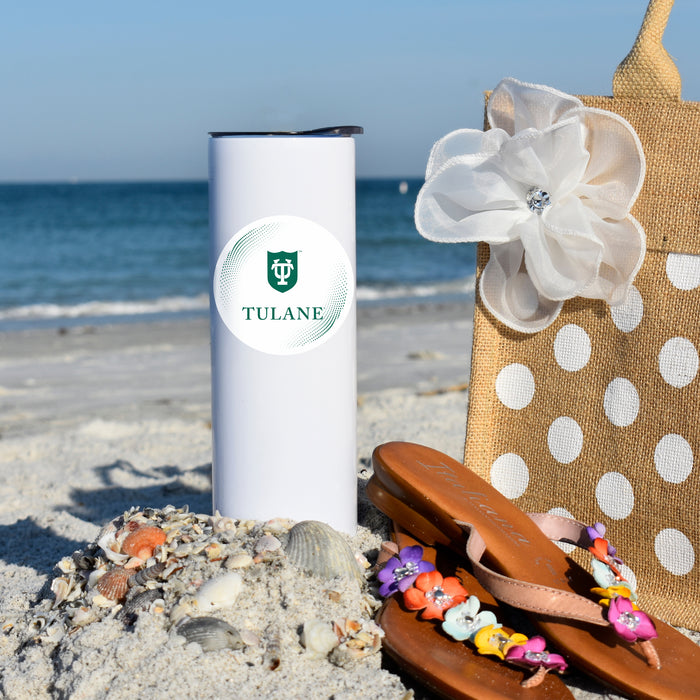 Tulane University Stainless Steel Skinny Tumbler 20 OZ