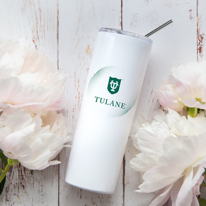 Tulane University Stainless Steel Skinny Tumbler 20 OZ