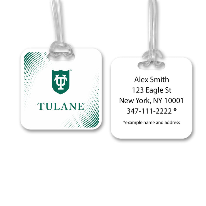 Tulane University Luggage Bag Tag (square)
