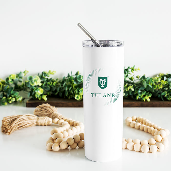 Tulane University Stainless Steel Skinny Tumbler 20 OZ