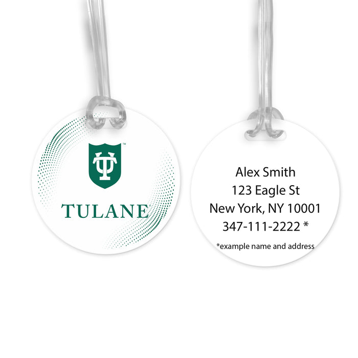 Tulane University Luggage Bag Tag (round)