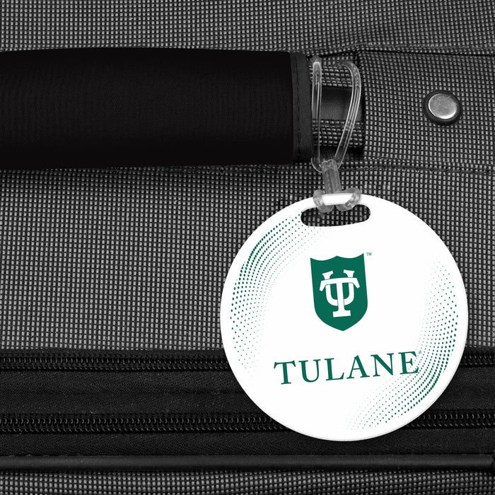 Tulane University Luggage Bag Tag (round)
