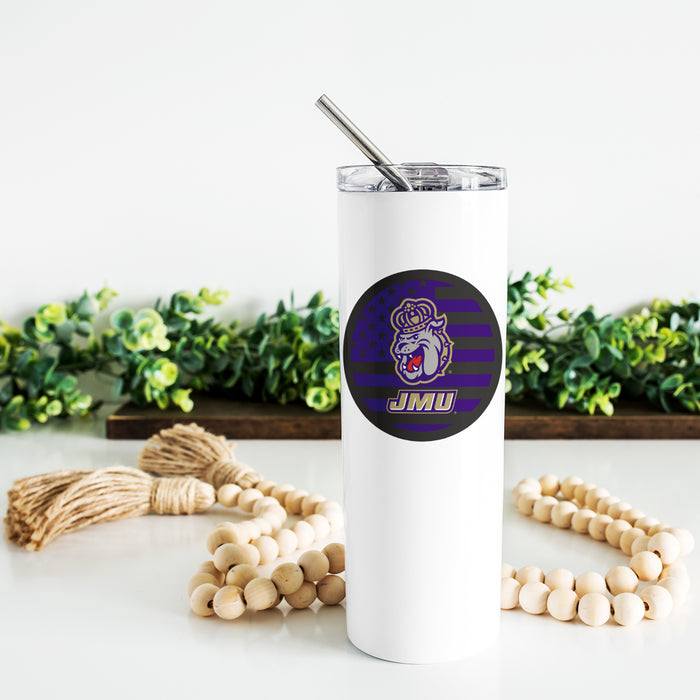 James Madison University Stainless Steel Skinny Tumbler 20 OZ