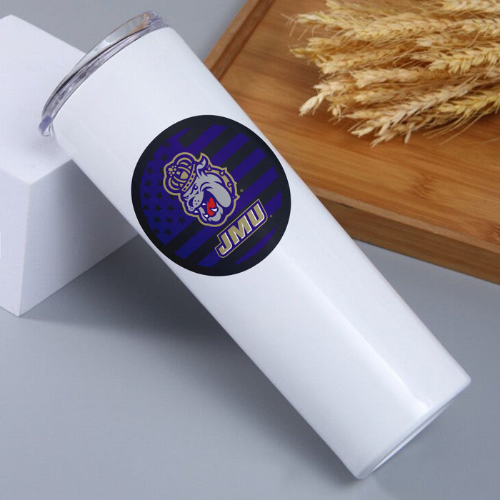 James Madison University Stainless Steel Skinny Tumbler 20 OZ