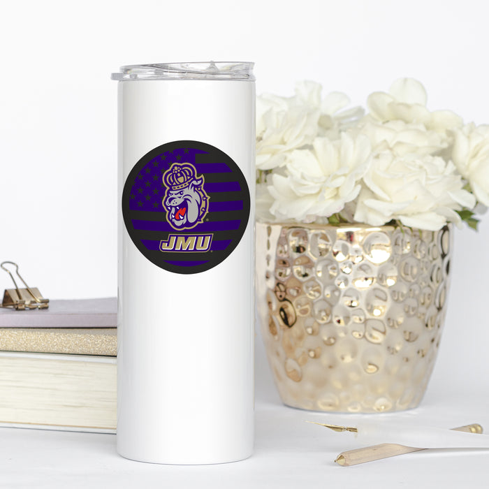 James Madison University Stainless Steel Skinny Tumbler 20 OZ