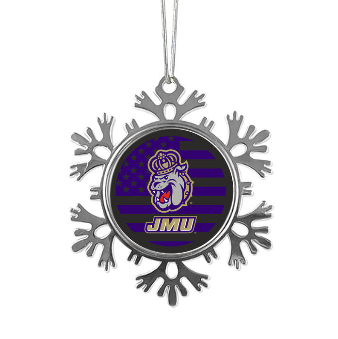 James Madison University Christmas Ornament - Snowflake Metal