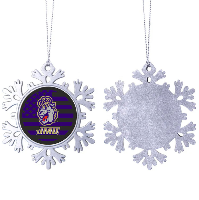 James Madison University Christmas Ornament - Snowflake Metal