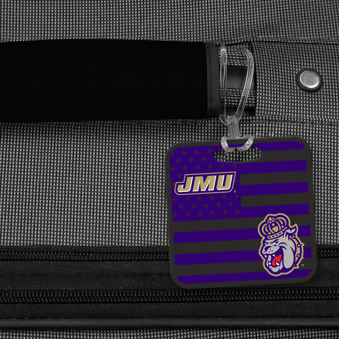 James Madison University Luggage Bag Tag (square)