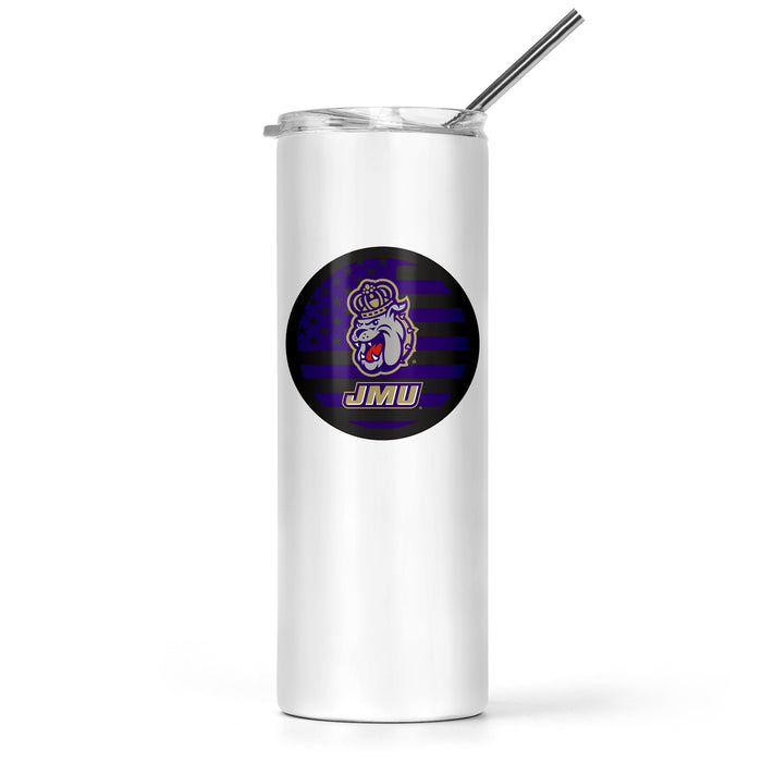 James Madison University Stainless Steel Skinny Tumbler 20 OZ