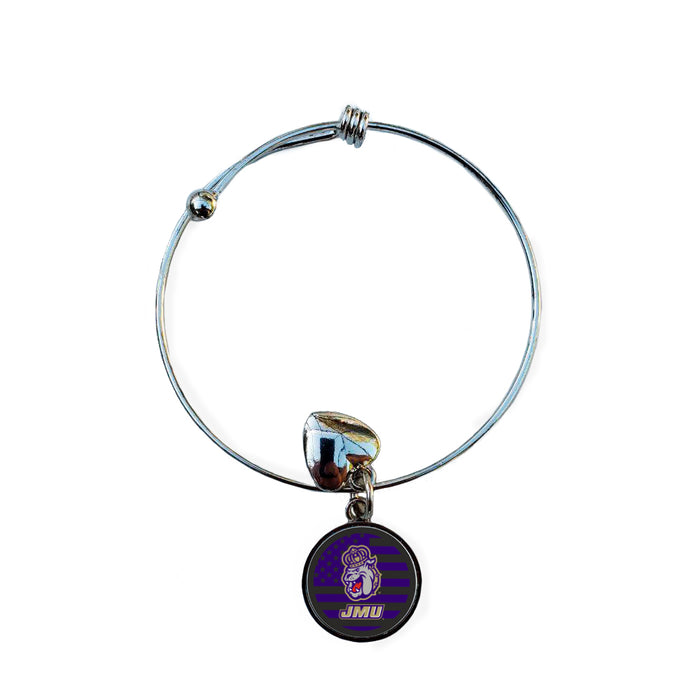 James Madison University Round Adjustable Bracelet