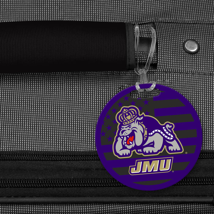 James Madison University Luggage Bag Tag (round)