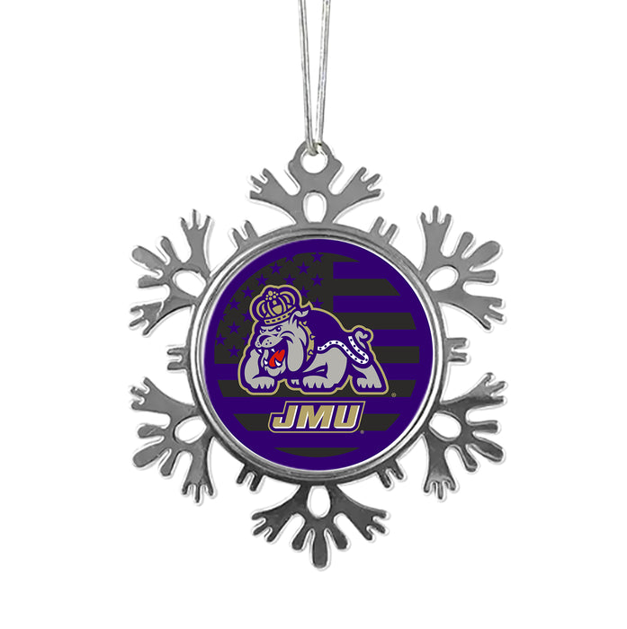 James Madison University Christmas Ornament - Snowflake Metal
