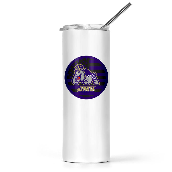 James Madison University Stainless Steel Skinny Tumbler 20 OZ
