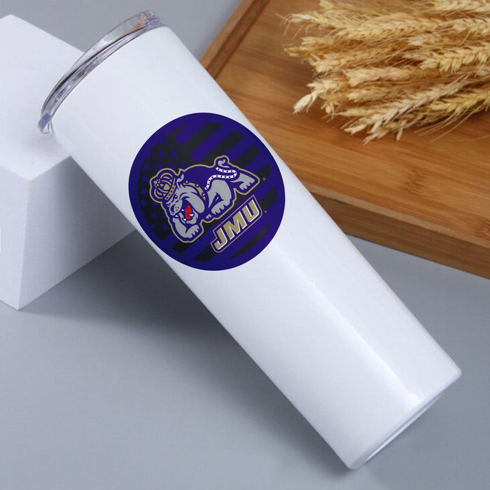 James Madison University Stainless Steel Skinny Tumbler 20 OZ