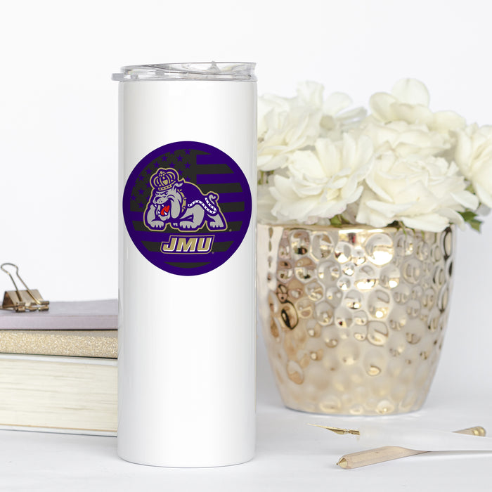 James Madison University Stainless Steel Skinny Tumbler 20 OZ