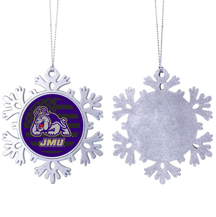 James Madison University Christmas Ornament - Snowflake Metal