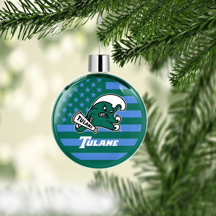 Tulane University Christmas Ornament Flat Round