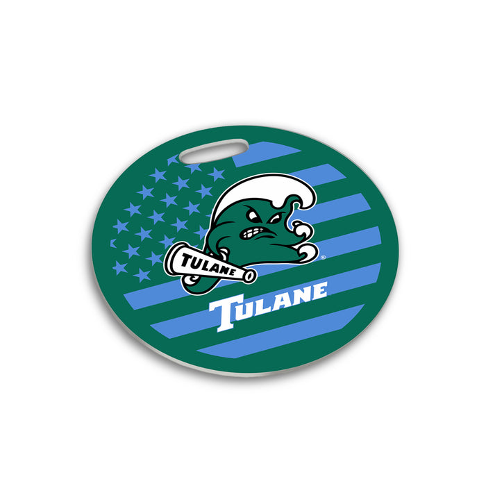 Tulane University Luggage Bag Tag (round)