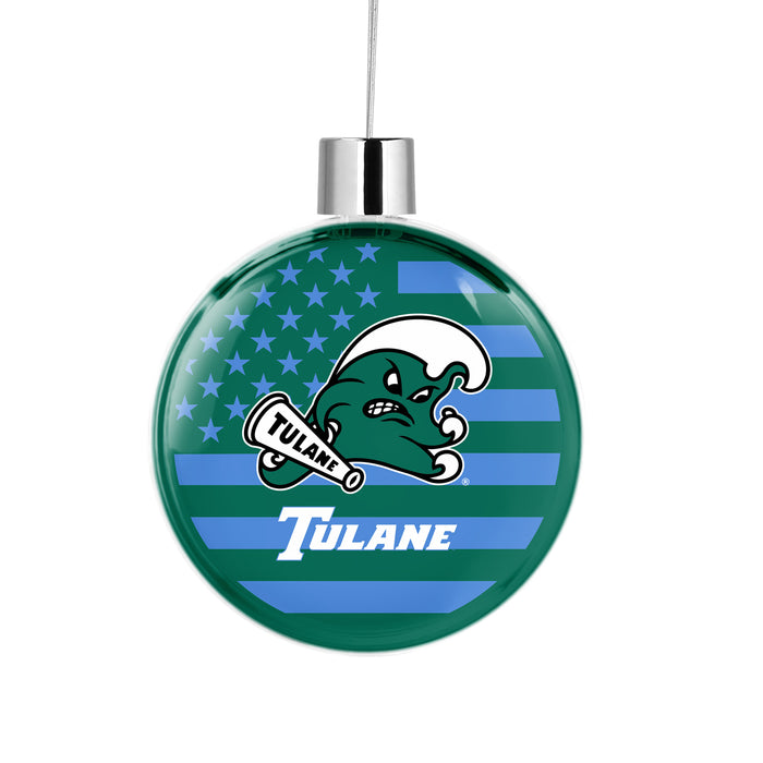 Tulane University Christmas Ornament Flat Round