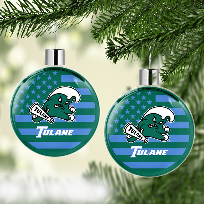 Tulane University Christmas Ornament Flat Round