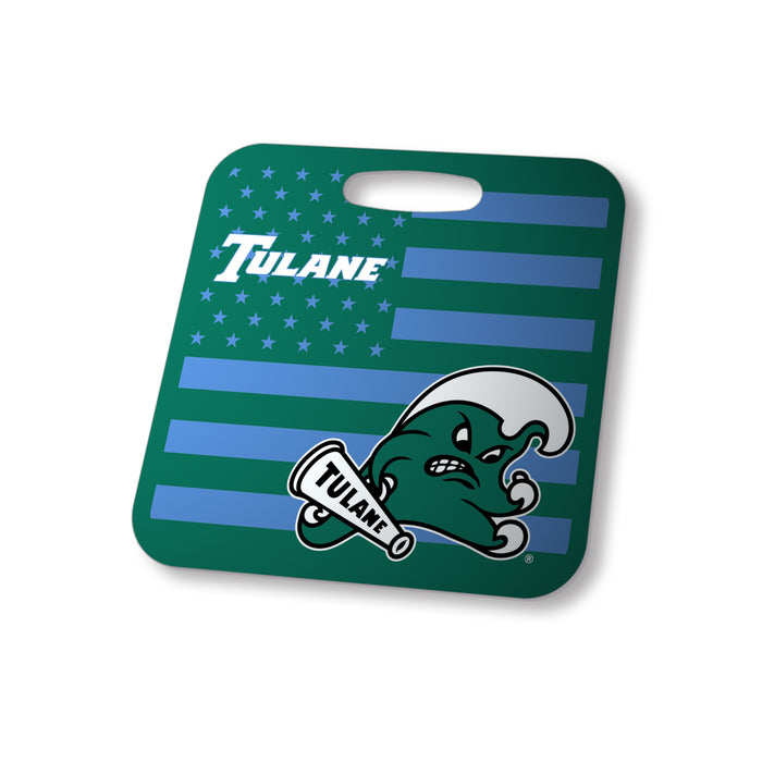 Tulane University Luggage Bag Tag (square)