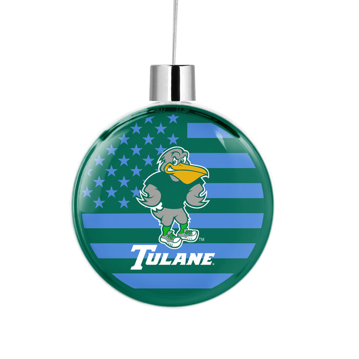 Tulane University Christmas Ornament Flat Round