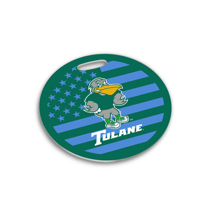 Tulane University Luggage Bag Tag (round)